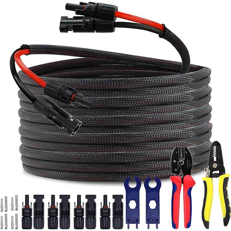 Коммерциялык Rooftop PV Array 10AWG Connection Wire 50FT